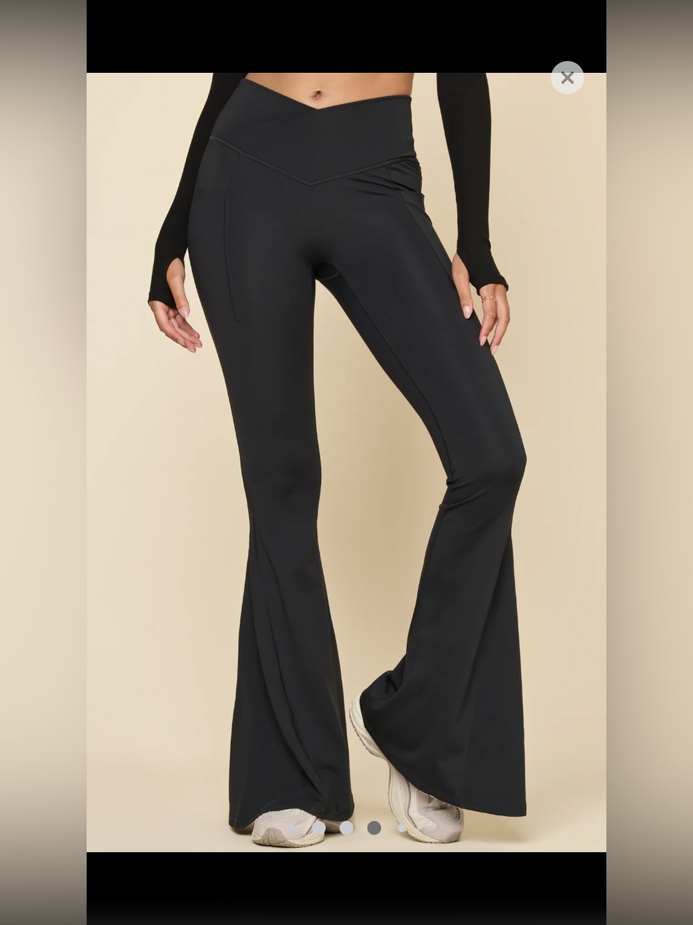 Popflex Crisscross Hourglass Bell Bottoms